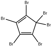 1,3-Cyclopentadiene,1,2,3,4,5,5-hexabromo- 구조식 이미지