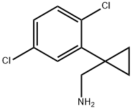 [1-(2,5-dichlorophenyl)cyclopropyl]methanamine Structure