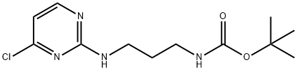 tert-butyl (3-((4-chloropyrimidin-2-yl)amino)propyl)carbamate Structure