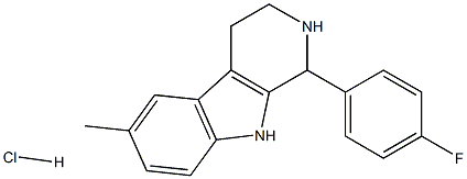 1-(4-fluorophenyl)-6-methyl-2,3,4,9-tetrahydro-1H-pyrido[3,4-b]indole:hydrochloride 구조식 이미지