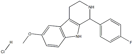 1-(4-fluorophenyl)-6-methoxy-2,3,4,9-tetrahydro-1H-pyrido[3,4-b]indole:hydrochloride 구조식 이미지