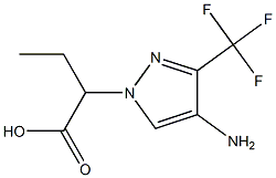 2-[4-amino-3-(trifluoromethyl)-1H-pyrazol-1-yl]butanoic acid 구조식 이미지