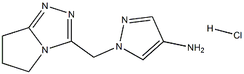 1-(6,7-dihydro-5H-pyrrolo[2,1-c][1,2,4]triazol-3-ylmethyl)pyrazol-4-amine:hydrochloride Structure