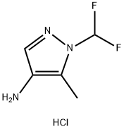 1-(difluoromethyl)-5-methylpyrazol-4-amine:hydrochloride 구조식 이미지