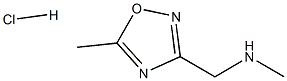 N-Methyl-1-(5-Methyl-1,2,4-Oxadiazol-3-Yl)Methanamine Hydrochloride Structure