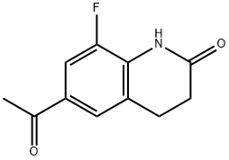 6-ACETYL-8-FLUORO-3,4-DIHYDROQUINOLIN-2(1H)-ONE Structure