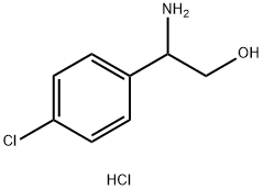 2-AMINO-2-(4-CHLOROPHENYL)ETHAN-1-OL HYDROCHLORIDE Structure