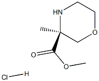 (S)-Methyl 3-methylmorpholine-3-carboxylate hydrochloride Structure
