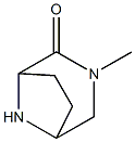 3,8-diazabicyclo[3.2.1]octan-2-one, 3-methyl- Structure