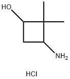 3-AMINO-2,2-DIMETHYLCYCLOBUTAN-1-OL HCL 구조식 이미지