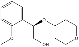 (R)-2-(2-methoxyphenyl)-2-((tetrahydro-2H-pyran-4-yl)oxy)ethan-1-ol 구조식 이미지