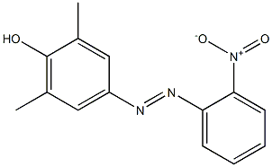 Phenol, 2,6-dimethyl-4-[(2-nitrophenyl)azo]- Structure