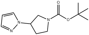 TERT-BUTYL 3-(1H-PYRAZOL-1-YL)PYRROLIDINE-1-CARBOXYLATE Structure