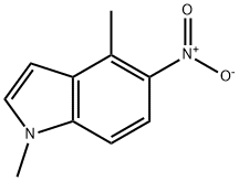 1H-Indole, 1,4-dimethyl-5-nitro- 구조식 이미지