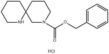 Benzyl 1,8-diazaspiro[5.5]undecane-8-carboxylate hydrochloride 구조식 이미지