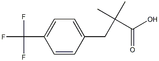 2,2-Dimethyl-3-[4-(trifluoromethyl)phenyl]propanoic acid Structure