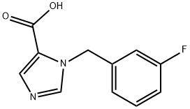 1-(3-Fluorobenzyl)-1H-imidazole-5-carboxylic acid Structure