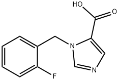 1-(2-Fluorobenzyl)-1H-imidazole-5-carboxylic acid Structure