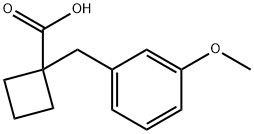 1-(3-Methoxybenzyl)cyclobutanecarboxylicacid Structure