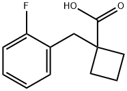 1-(2-Fluorobenzyl)cyclobutanecarboxylicacid 구조식 이미지