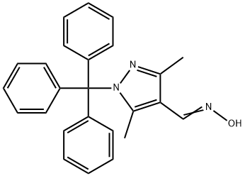 1-trityl-3,5-dimethyl-1H-pyrazole-4-carbaldehyde oxime Structure