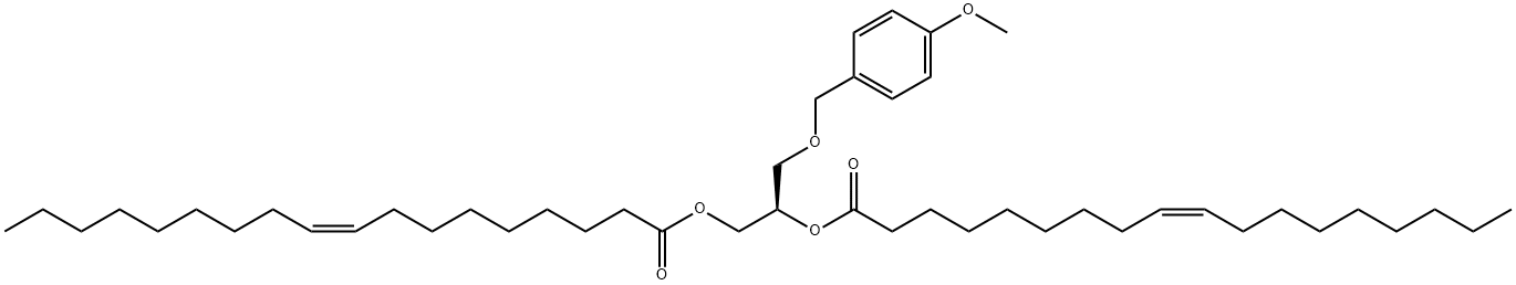 1,2-Dioleoyl-3-(4-methoxybenzyl)-sn-glycerol 구조식 이미지