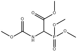 Acetic acid, 2-(dimethoxyphosphinyl)-2-[(methoxycarbonyl)amino]-, methyl ester Structure