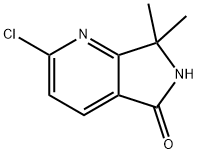 2-CHLORO-7,7-DIMETHYL-6,7-DIHYDRO-5H-PYRROLO[3,4-B]PYRIDIN-5-ONE 구조식 이미지