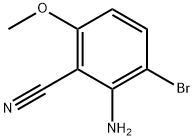 2-Amino-3-bromo-6-methoxy-benzonitrile 구조식 이미지