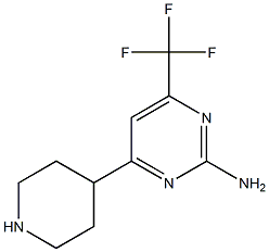 4-piperidin-4-yl-6-(trifluoromethyl)pyrimidin-2-amine 구조식 이미지