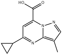 5-Cyclopropyl-3-methyl-pyrazolo[1,5-a]pyrimidine-7-carboxylic acid Structure