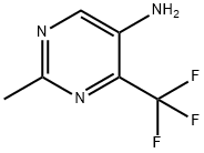 2-Methyl-4-trifluoromethyl-pyrimidin-5-ylamine 구조식 이미지
