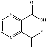 3-Difluoromethyl-pyrazine-2-carboxylic acid Structure