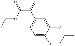 Ethyl 3-chloro-4-n-propoxybenzoylformate Structure