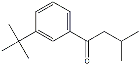 1-(3-tert-butylphenyl)-3-methylbutan-1-one Structure