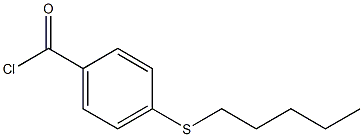 4-(n-Pentylthio)benzoyl chloride Structure