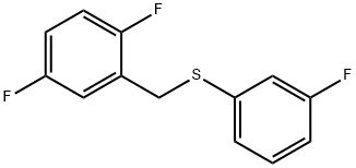 (2,5-DIFLUOROBENZYL)(3-FLUOROPHENYL)SULFANE Structure