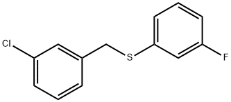 (3-CHLOROBENZYL)(3-FLUOROPHENYL)SULFANE Structure