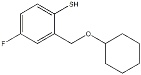 2-(cyclohexyloxymethyl)-4-fluorobenzenethiol Structure