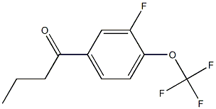 1-[3-fluoro-4-(trifluoromethoxy)phenyl]butan-1-one Structure