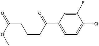 METHYL 5-(4-CHLORO-3-FLUOROPHENYL)-5-OXOPENTANOATE 구조식 이미지