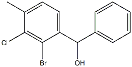 2-Bromo-3-chloro-4-methylbenzhydrol Structure