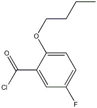 2-n-Butoxy-5-fluorobenzoyl chloride Structure