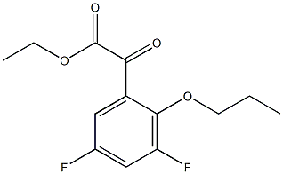 Ethyl 3,5-difluoro-2-n-propoxybenzoylformate Structure