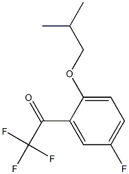 2,2,2-trifluoro-1-[5-fluoro-2-(2-methylpropoxy)phenyl]ethanone Structure