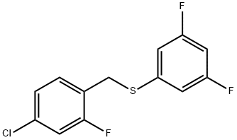 (4-CHLORO-2-FLUOROBENZYL)(3,5-DIFLUOROPHENYL)SULFANE Structure