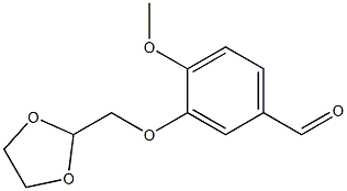 3-(1,3-dioxolan-2-ylmethoxy)-4-methoxybenzaldehyde Structure