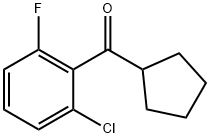 (2-CHLORO-6-FLUOROPHENYL)(CYCLOPENTYL)METHANONE Structure