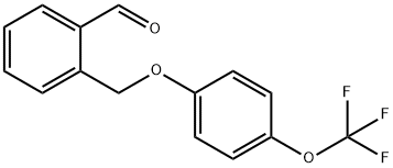 2-[[4-(trifluoromethoxy)phenoxy]methyl]benzaldehyde Structure