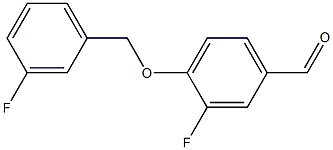 3-fluoro-4-[(3-fluorophenyl)methoxy]benzaldehyde 구조식 이미지